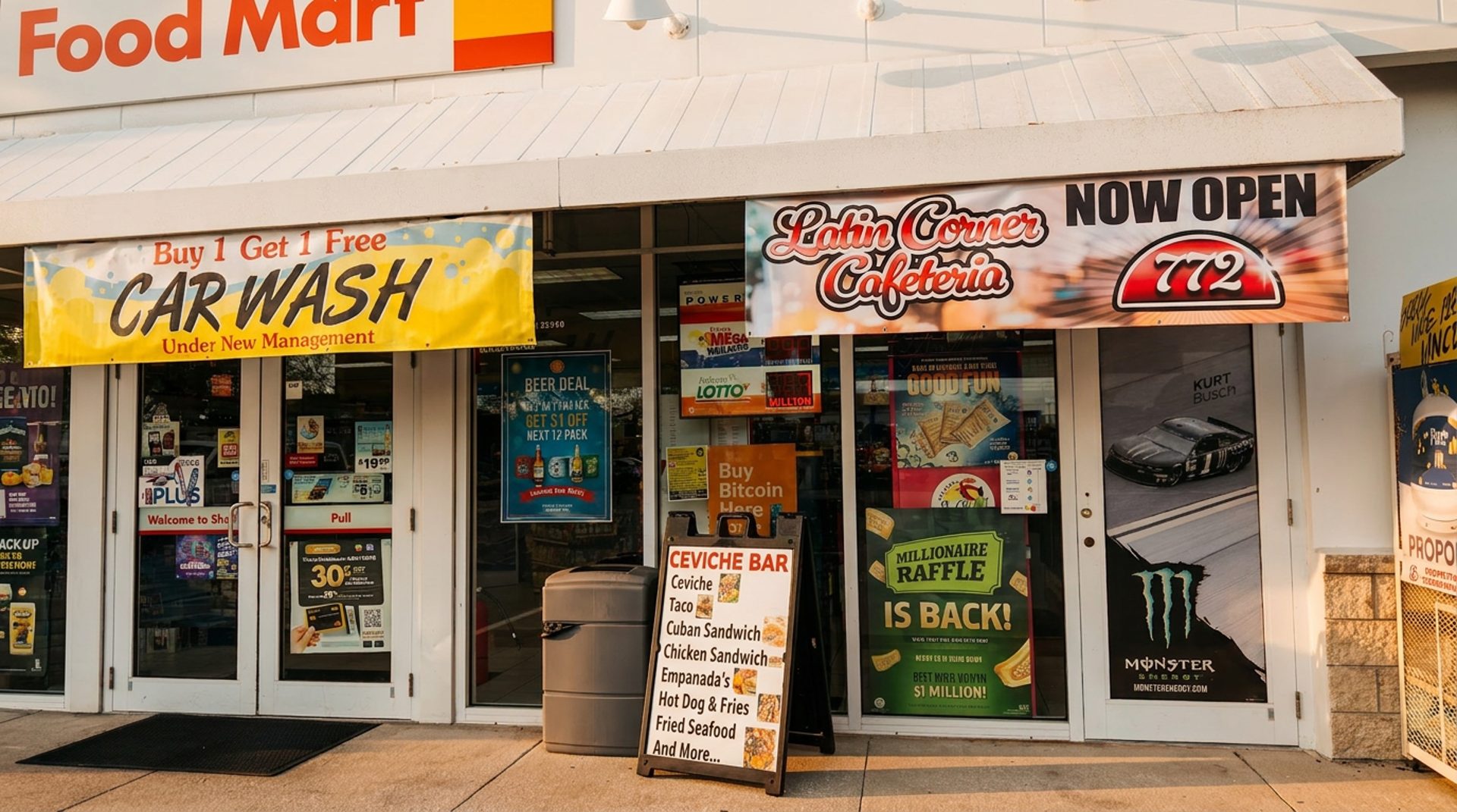 Inside the Shell station on US-1