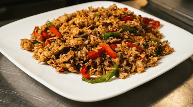 Arroz Chaufa de Pollo.