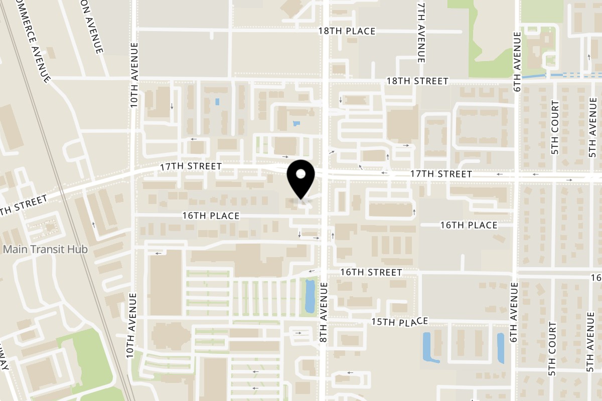 Map showing the location of Latin Corner 772 Ceviche Bar on 1615 US-1 in Vero Beach